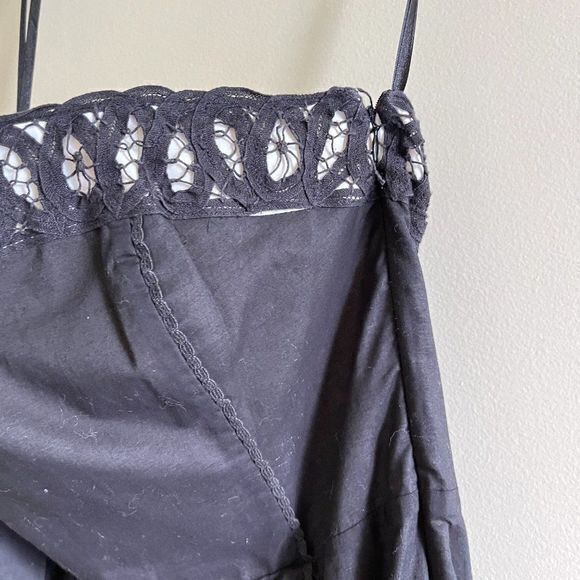 White House‎ Black Market Black Strapless Scalloped Lace Hem Fit and Flar… - Picture 5 of 7